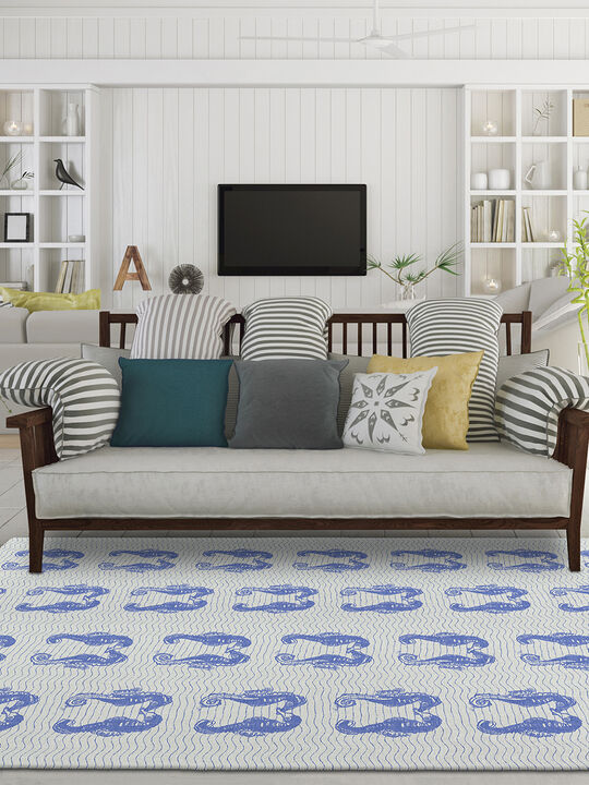Seabreeze SZ15 Navy 8' x 10' Rug