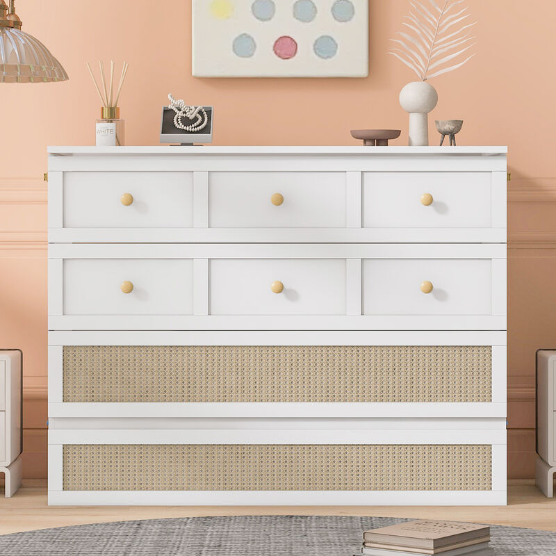 Merax Murphy Bed with Large Drawers