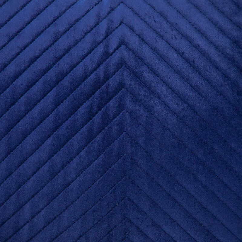 Hivvago Navy Blue Lumbar Tufted Throw Pillow