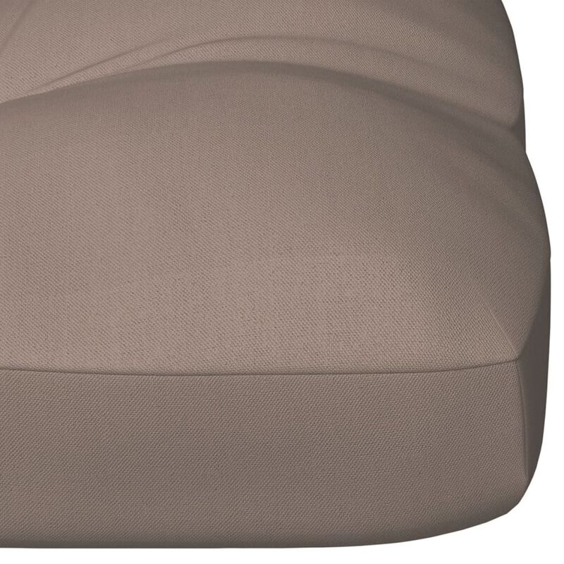 vidaXL Pallet Sofa Cushion Taupe 47.2"x15.7"x4.7"