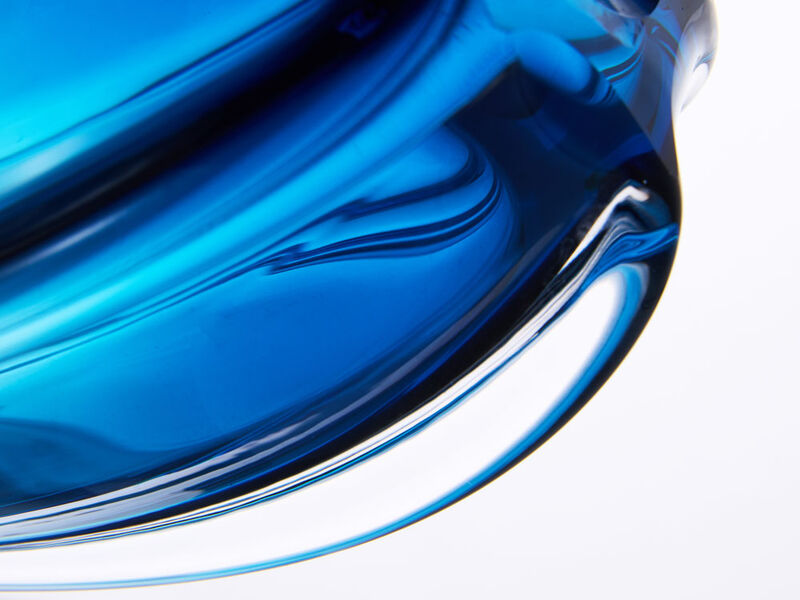 Hand Blown Laine Sommerso Art Glass Vase