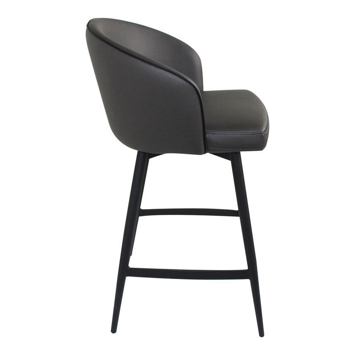 Moe's Home Collection Webber Counter Stool Charcoal