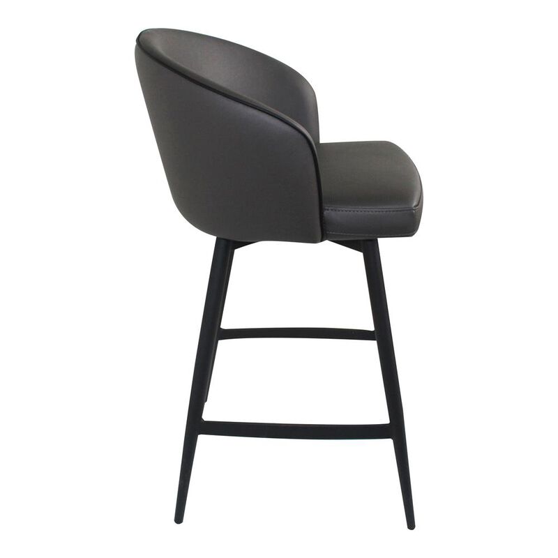 Moe's Home Collection Webber Counter Stool Charcoal