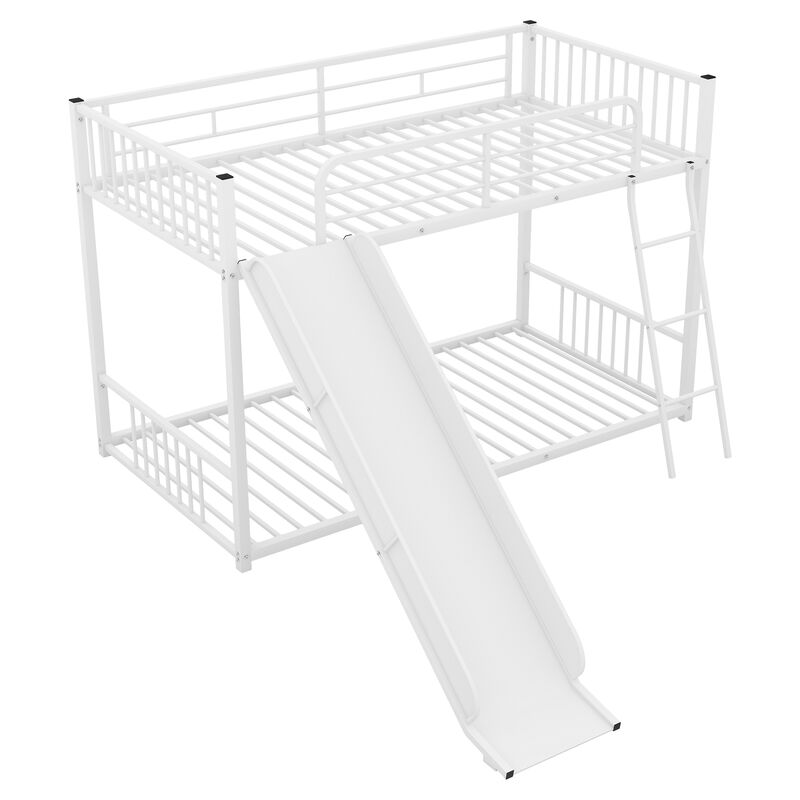 Merax Modern Bunk Bed with Slide Ladder