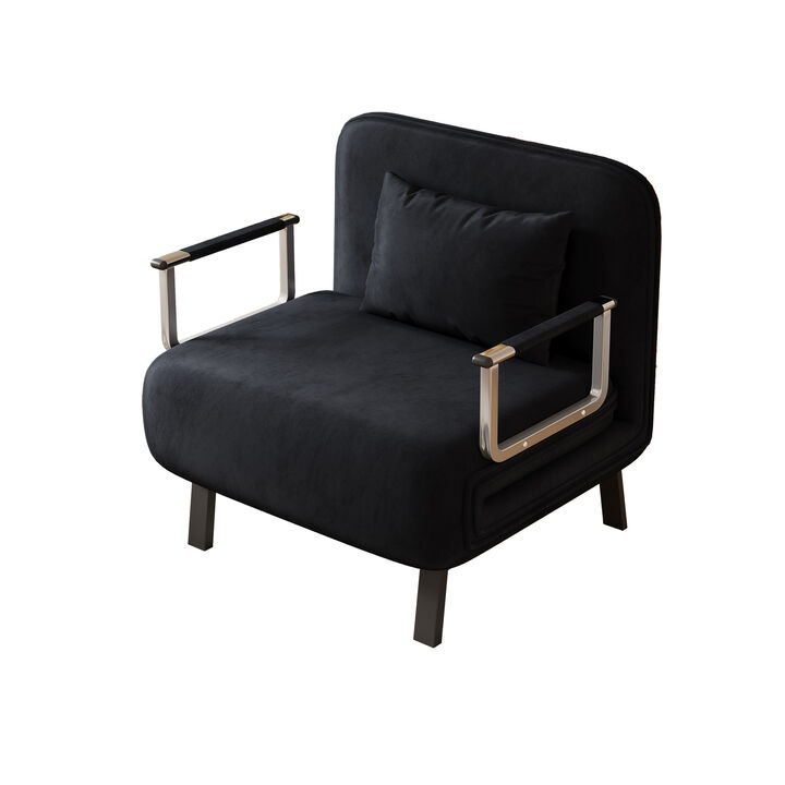 Merax Leisure Chaise Lounge Convertible Sofa Chair