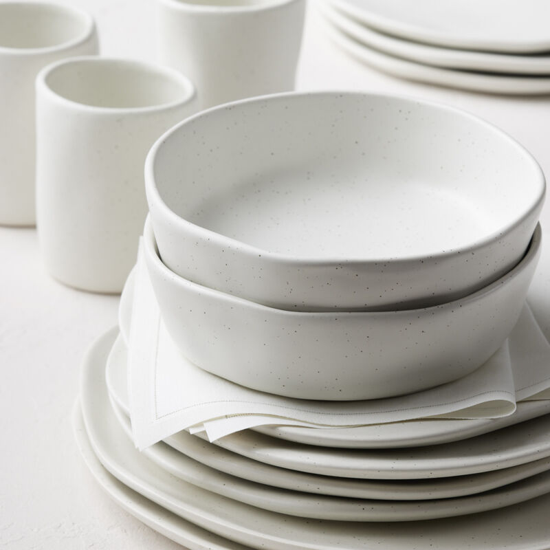 Stone by Mercer Project Hekonda Debossed Stoneware 16 Piece Dinnerware Set