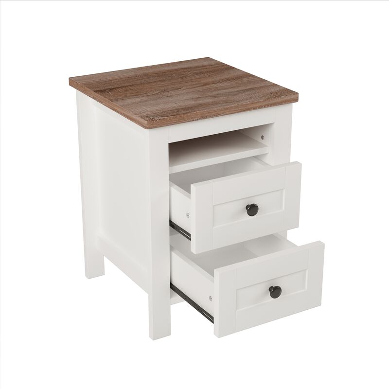 Merax Platform Bed Nightstand and Dresser Bedroom Sets