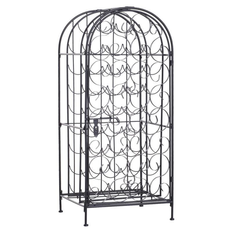 Compact Wine Storage Cabinet with Rack and Display Shelves