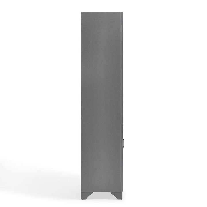 Crosley Furniture Tara Linen Cabinet Gray