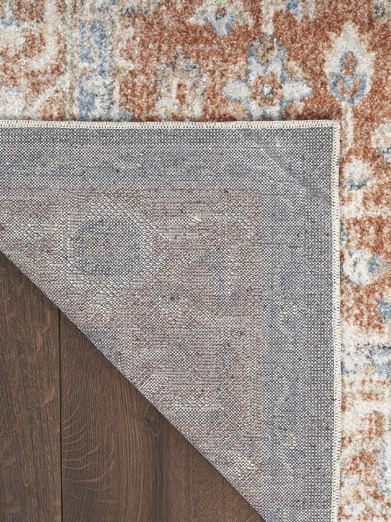Astra Machine Washable ASW11 Denim/Multicolor 9' x 12' Rug