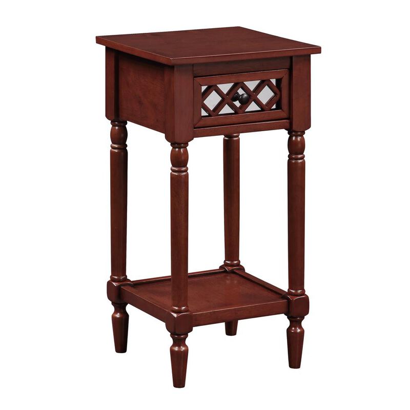 Convience Concept, Inc. French Country Khloe Deluxe, 1 Drawer Accent Table with Shelf