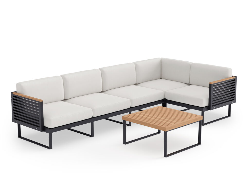 Monterey 5 Seater Outdoor Sectional with Coffee Table