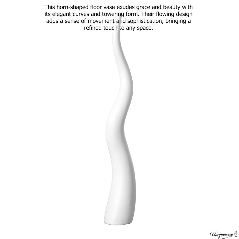 62" Tall Animal Horn Shape Floor Vase