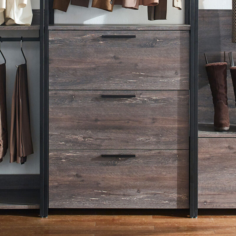 FC Design Klair Living Wood Walk-in Closet System
