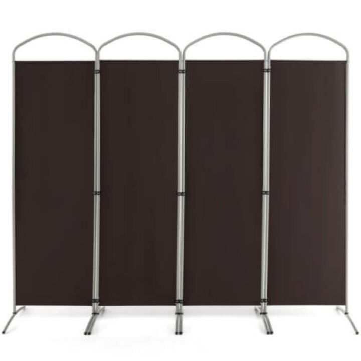 Hivvago 6.2Ft Folding 4-Panel Room Divider for Home Office Living Room