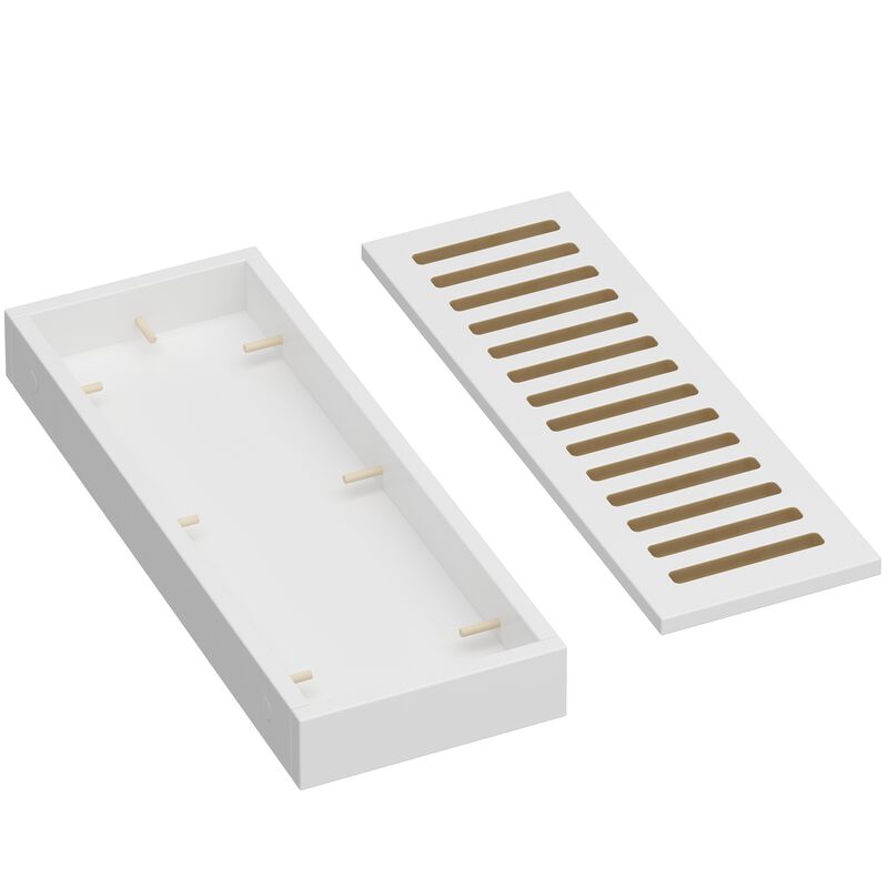 FUFU&GAGA Modern Cat House Furniture, (43.3”W x 16.9”D x 20.5”H), White