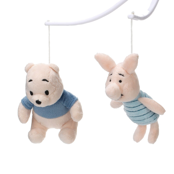 Disney Baby Forever Pooh Gray/Beige Bear Musical Baby Crib Mobile by Lambs & Ivy
