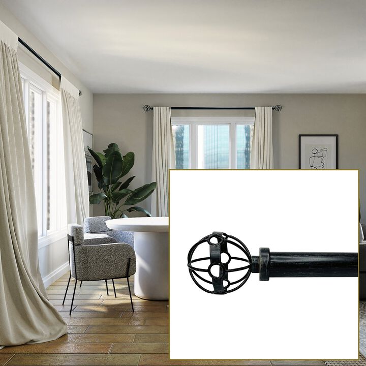 Esencial Atlas Curtain Rod Set, Adjustable Length From 36" to 72"