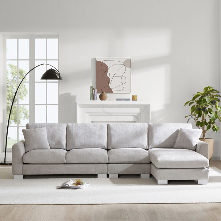 Merax Modern L-shaped Oversized Sectional Sofa