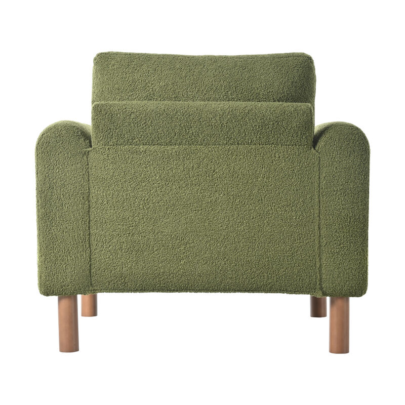 Merax Teddy Upholstered Single Sofa Accent Chair