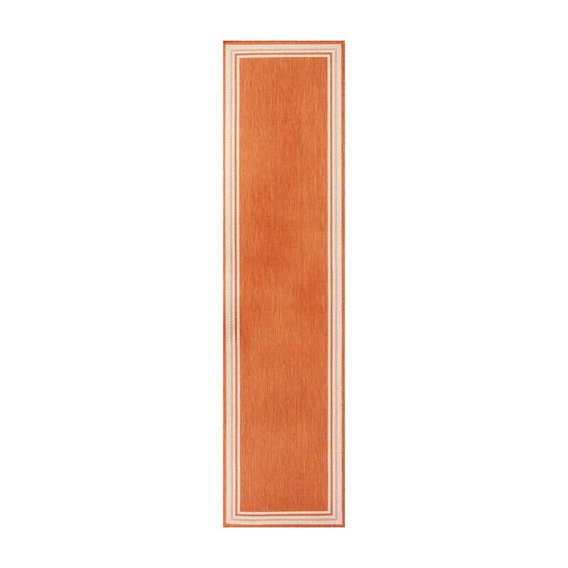 James Modern Border Stripe Indoor/Outdoor Area Rug