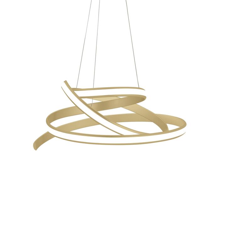 Oslo Chandelier Gold Metal Integrated LED Dimmable