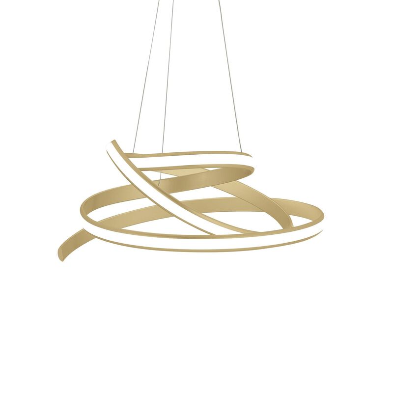 Oslo Chandelier Gold Metal Integrated LED Dimmable