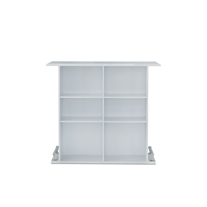 ACME Kite Bar Table, White High Gloss
