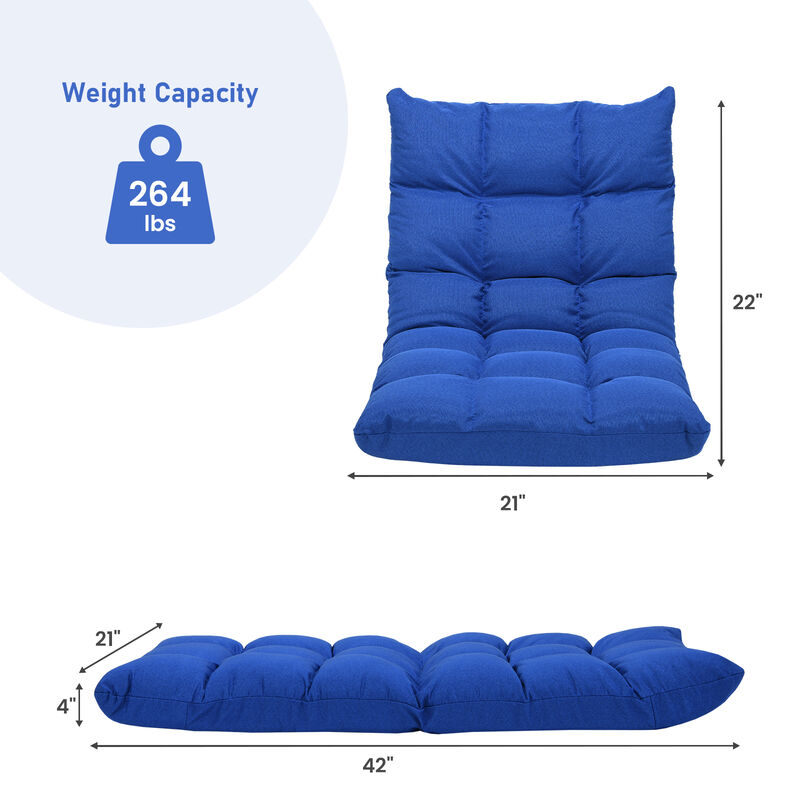 14-Position Adjustable Folding Lazy Gaming Sofa