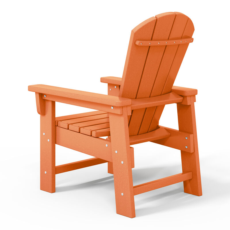 WestinTrends Kids Outdoor HDPE Adirondack Plastic Patio Chair