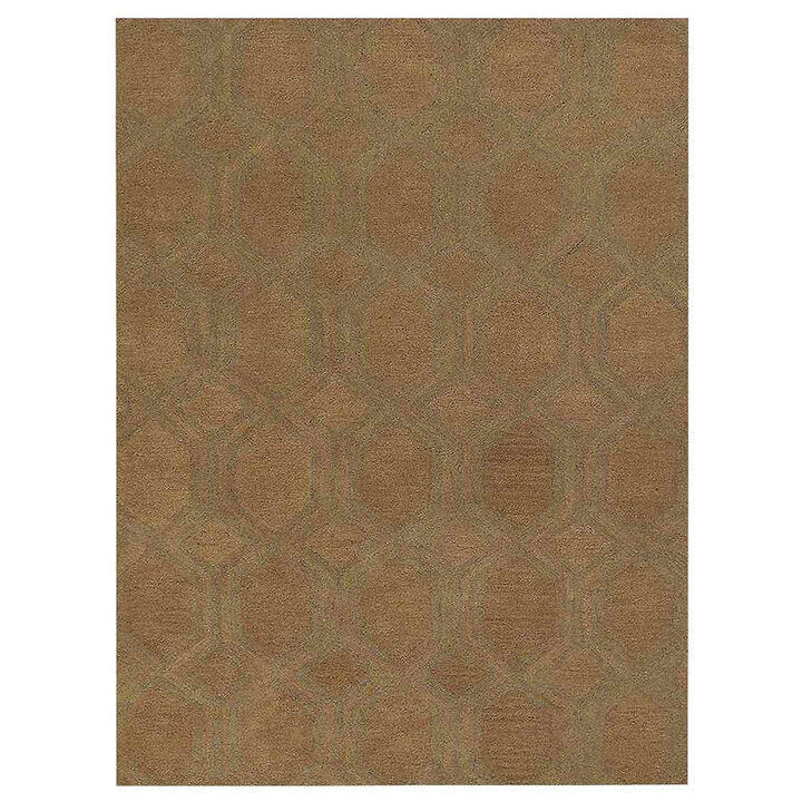RUGSOTIC CARPETS HAND TUFTED WOOL ECO-FRIENDLY AREA RUGS  - 5'x8', Rectangle Shape, Beige, Contemporary Modern Design, High Pile Thick Handmade Area Rugs for Living Room, Bed Room (K01005)