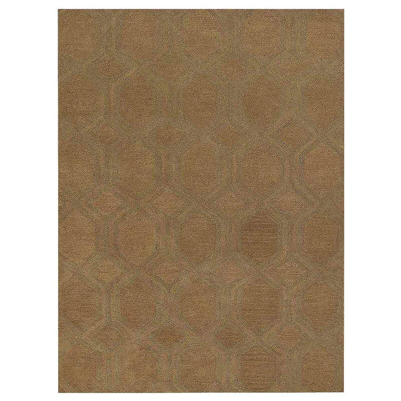 RUGSOTIC CARPETS HAND TUFTED WOOL ECO-FRIENDLY AREA RUGS  - 5'x8', Rectangle Shape, Beige, Contemporary Modern Design, High Pile Thick Handmade Area Rugs for Living Room, Bed Room (K01005)