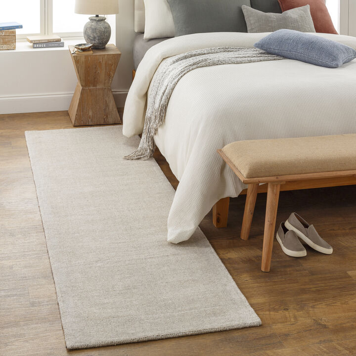 Bari BAR-2304 2' x 3' White Rug