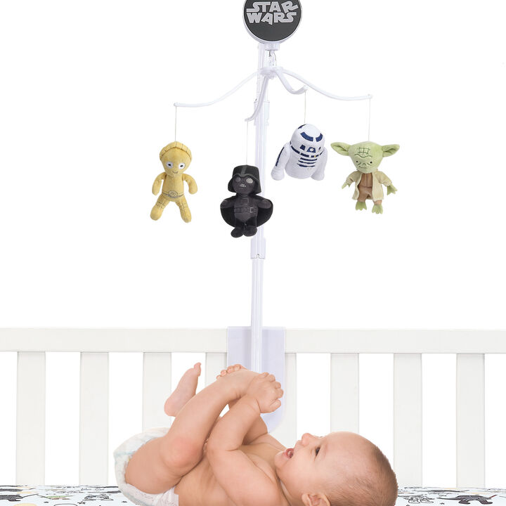 Lambs & Ivy Star Wars Classic Musical Baby Crib Mobile Soother Toy