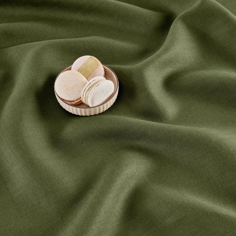 Solino Home 100% Pure Linen Tablecloth | Classic Hemstitch