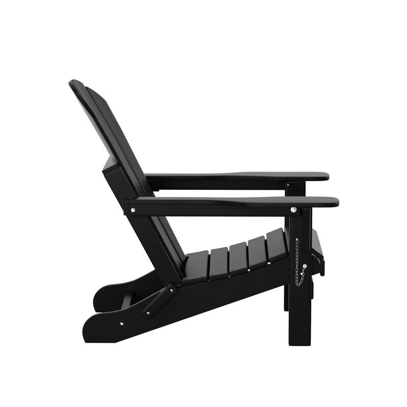 WestinTrends Outdoor Patio Adirondack Chair with Side Table