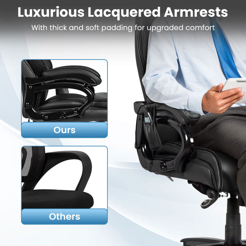 400lb PU Leather Massage Office Chair