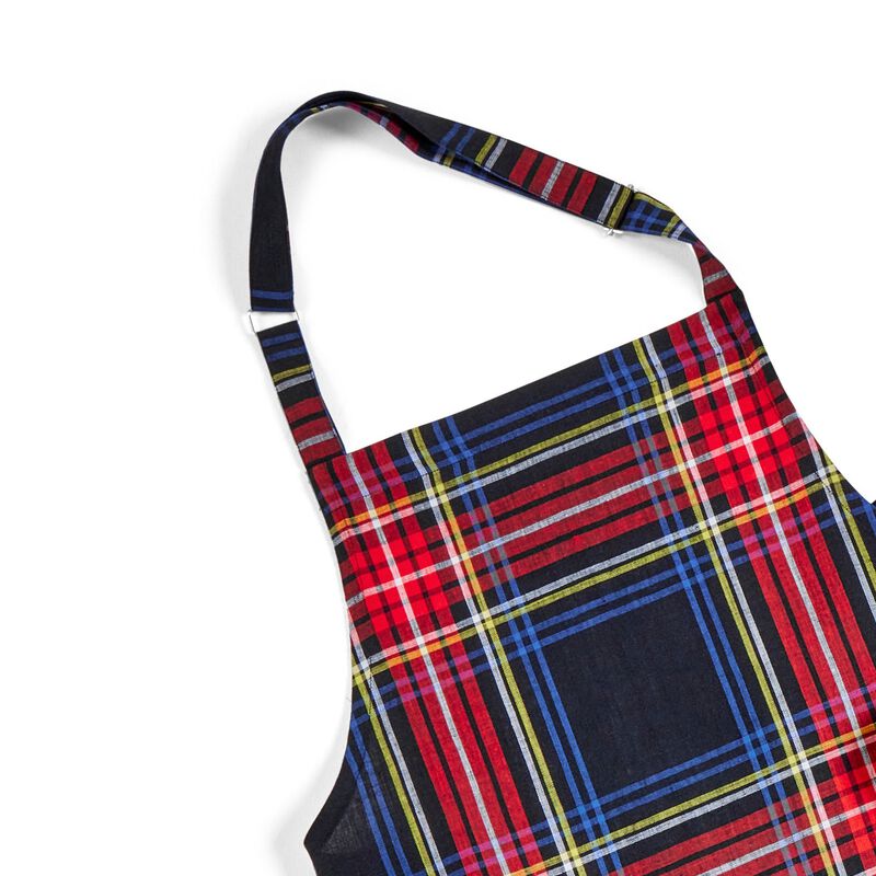 Solino Home 100% Pure Linen Bib Apron 33 x 30 Inch
