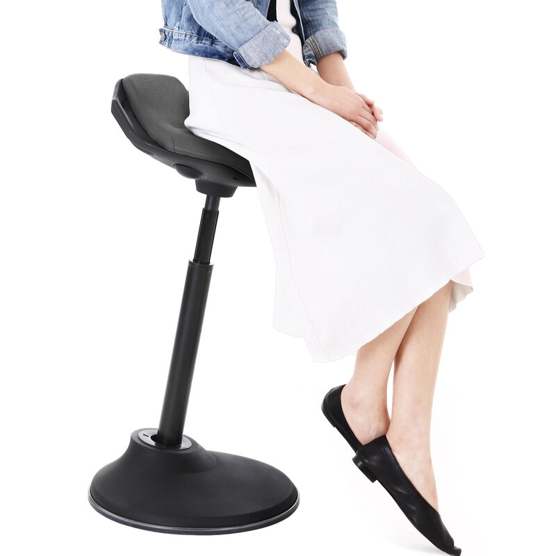 Ergonomic Standing Stool with Adjustable Height (24.8"-34.6") - Swivel Chair with Anti-Slip Pad