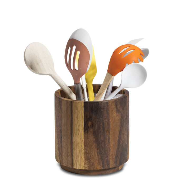 Rotating Lazy Susan Utensil Holder - Large