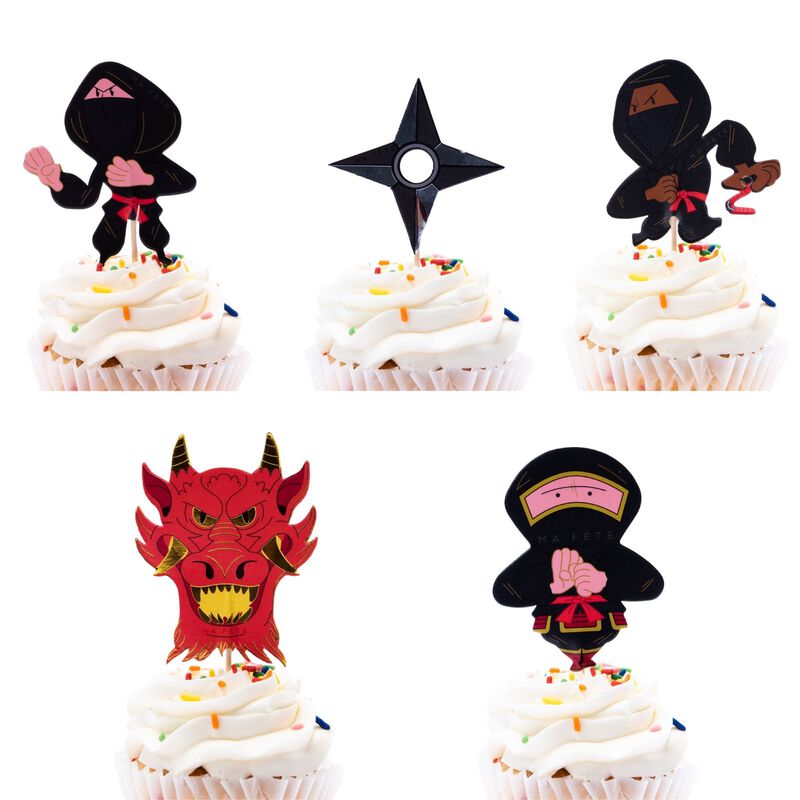 Ma Fete Ninja Cupcake Toppers