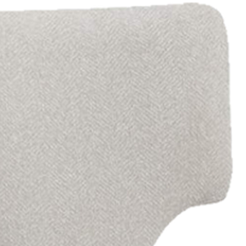 Kyna 21 Inch Side Dining Chair Set of 2, Curved Backrest, Champagne Linen - Benzara