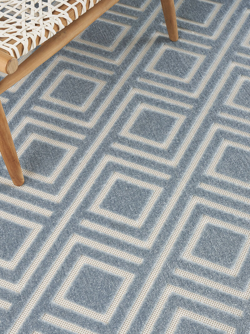 Care Free CAF03 Blue 7'10" x 9'10" Rug