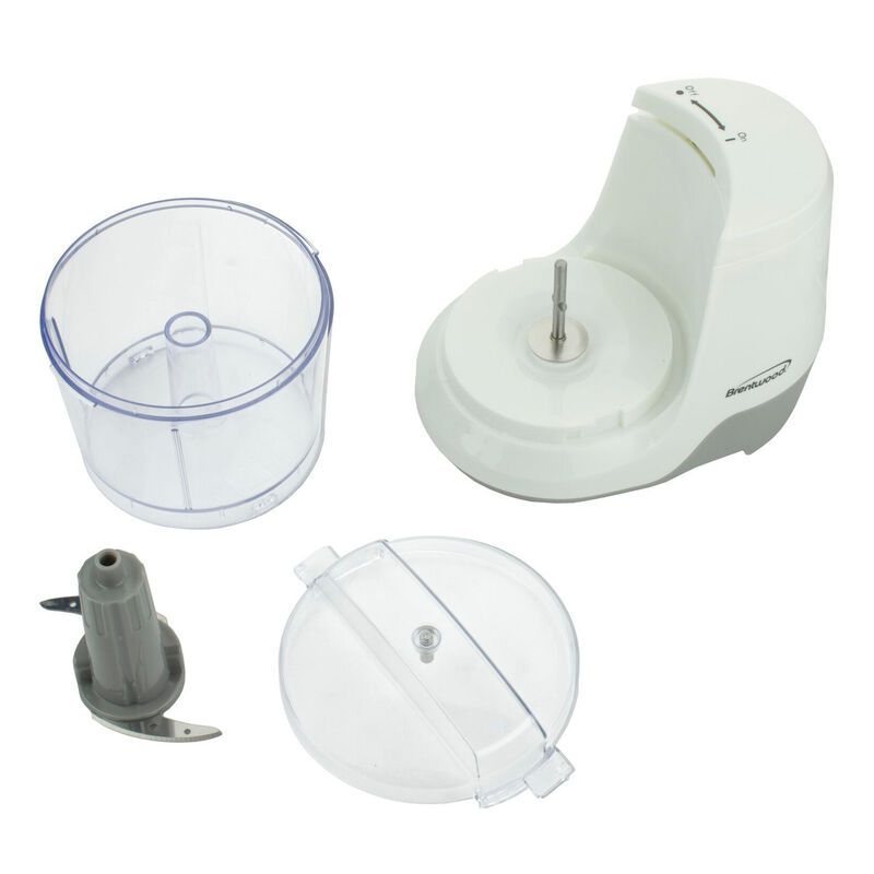 Brentwood 1.5 Cup Mini Food Chopper in White