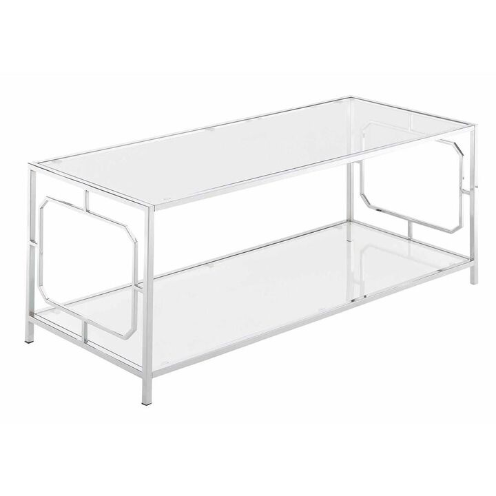 Convience Concept, Inc. Omega Chrome Coffee Table