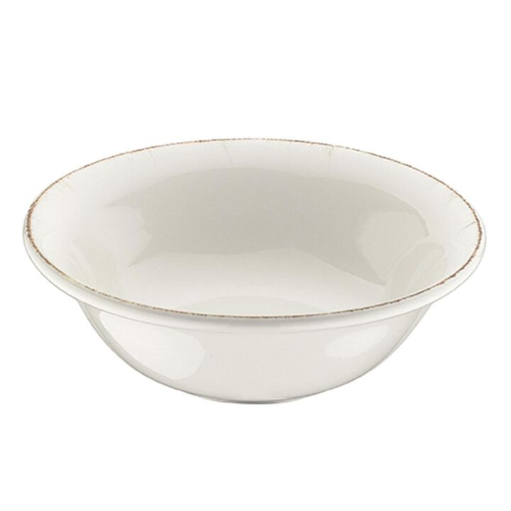 Retro dia.8" h:2.5" 30 oz. Round Decorated Porcelain Bowl (Set of 2)