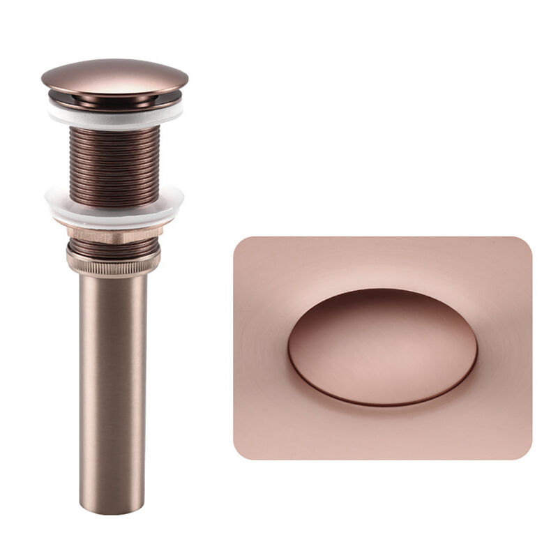 Deluxe stainless steel column basin Rose Gold