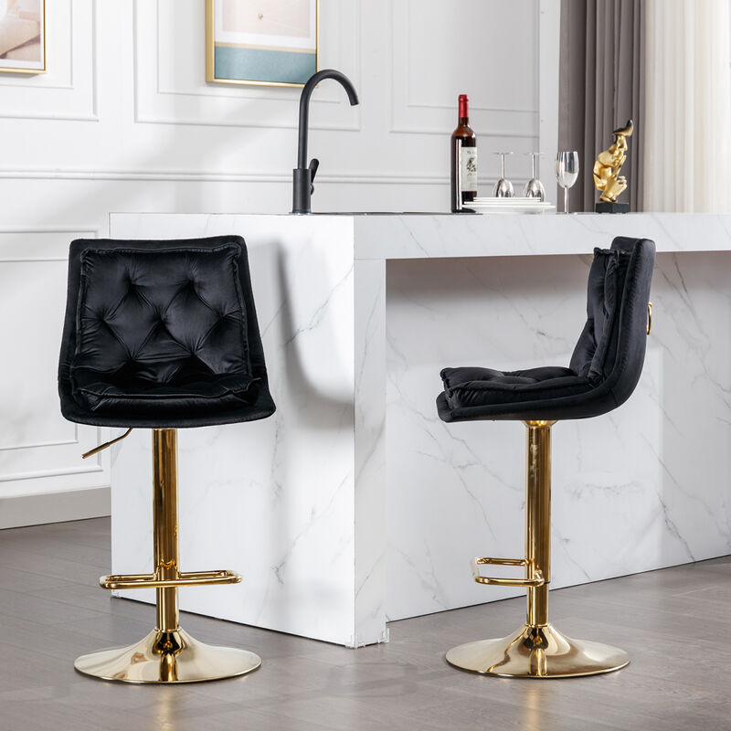 Chrome Swivel Bar Stools Set