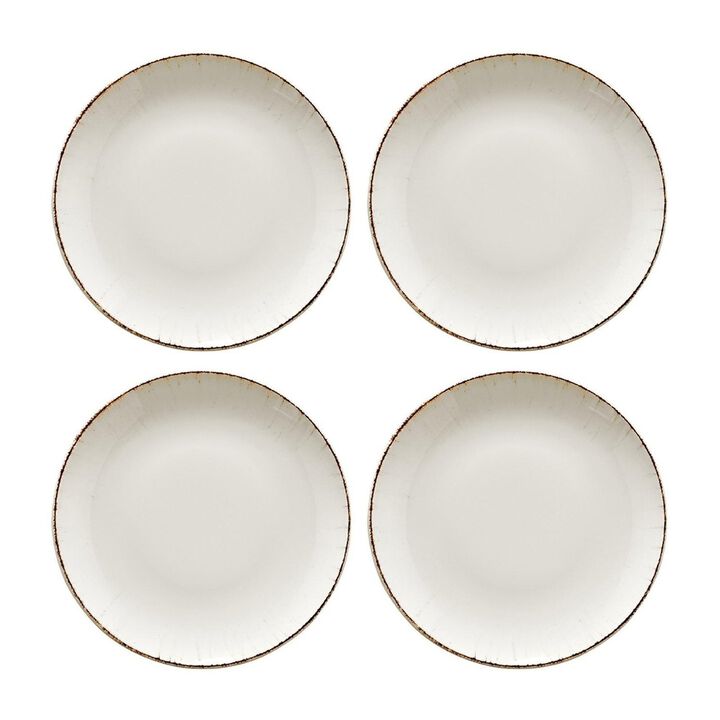 Retro dia.10.5" Round Decorated Porcelain Plate (Set of 4)