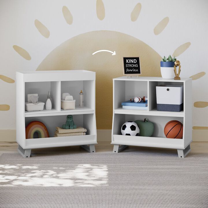 Storkcraft Modern Changing Table with Storage and Removable Topper